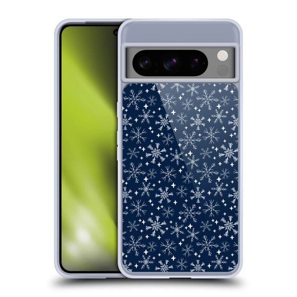 Andrea Lauren Design Assorted Snowflakes Soft Gel Case for Google Pixel 8 Pro
