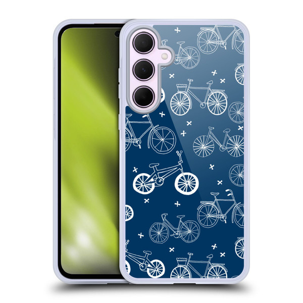 Andrea Lauren Design Assorted Bicycles Soft Gel Case for Samsung Galaxy A35 5G