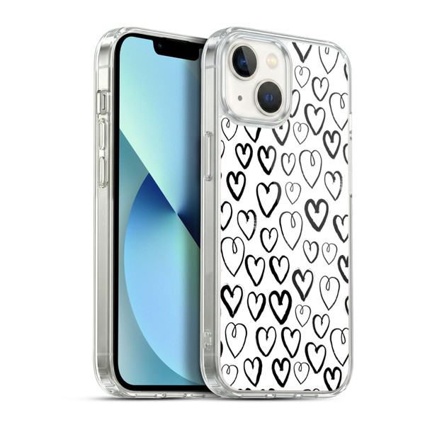 Andrea Lauren Design Lady Like Hearts Soft Gel Case for Apple iPhone 13