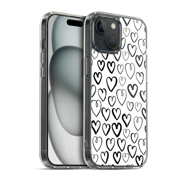 Andrea Lauren Design Lady Like Hearts Soft Gel Case for Apple iPhone 15 & MagSafe