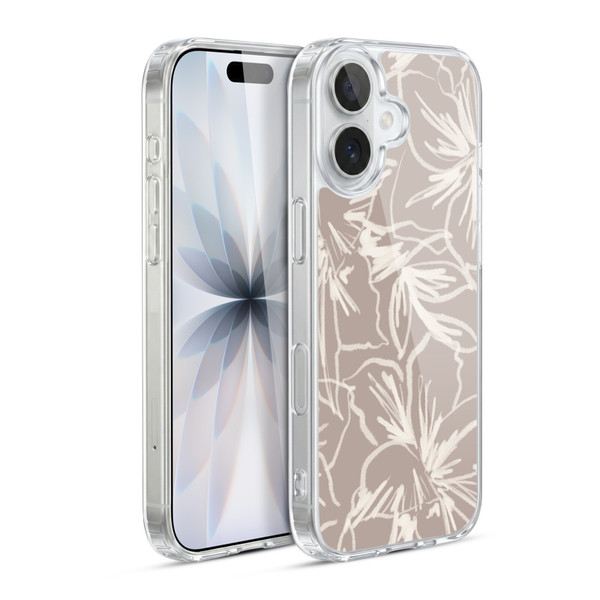 Anis Illustration Mix Pattern Floral Lines Soft Gel Case for Apple iPhone 17