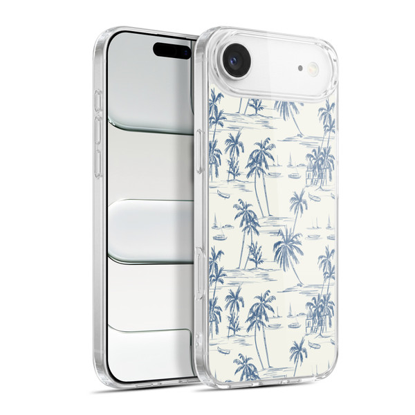 Anis Illustration Mix Pattern Blue Beach Bold Soft Gel Case for Apple iPhone 17 Air