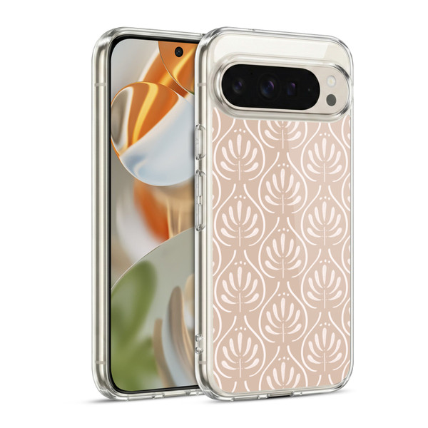 Anis Illustration Mix Pattern Boho Beige Soft Gel Case for Google Pixel 9 / Pixel 9 Pro