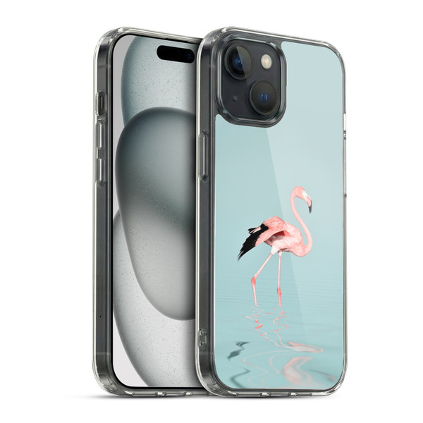 LebensArt Beings Flamingo Soft Gel Case for Apple iPhone 15 & MagSafe