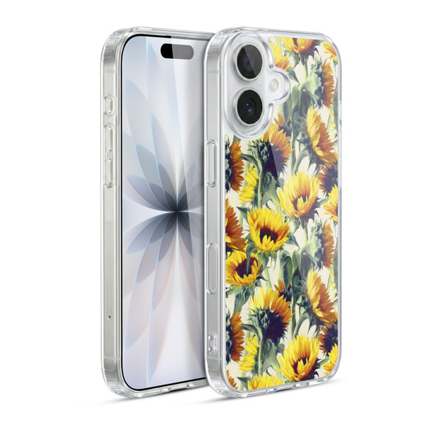 Micklyn Le Feuvre Florals Sunflowers Forever Soft Gel Case for Apple iPhone 17