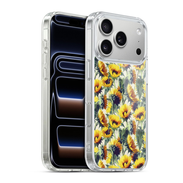 Micklyn Le Feuvre Florals Sunflowers Forever Soft Gel Case for Apple iPhone 17 Pro