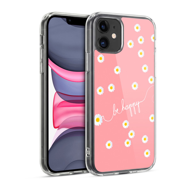 Monika Strigel Happy Daisy Coral Soft Gel Case for Apple iPhone 11