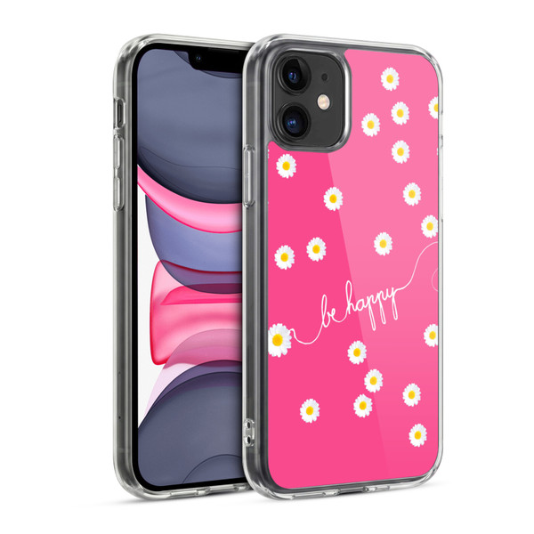 Monika Strigel Happy Daisy Hotpink Soft Gel Case for Apple iPhone 11