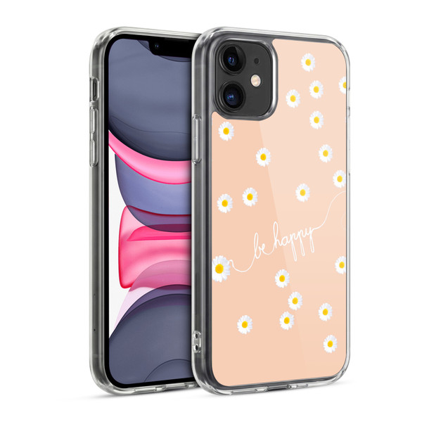 Monika Strigel Happy Daisy Peach Soft Gel Case for Apple iPhone 11