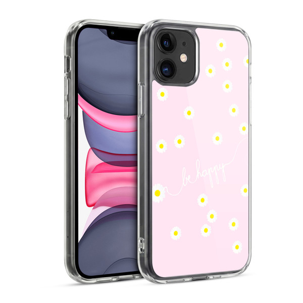 Monika Strigel Happy Daisy Softpink Soft Gel Case for Apple iPhone 11