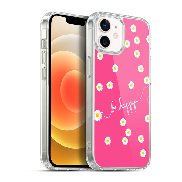 Monika Strigel Happy Daisy Hotpink Soft Gel Case for Apple iPhone 12 / iPhone 12 Pro & MagSafe