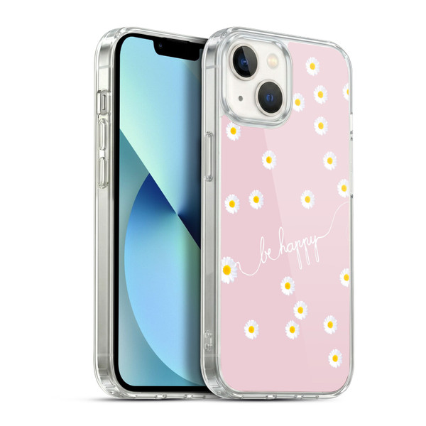 Monika Strigel Happy Daisy Blush Soft Gel Case for Apple iPhone 13