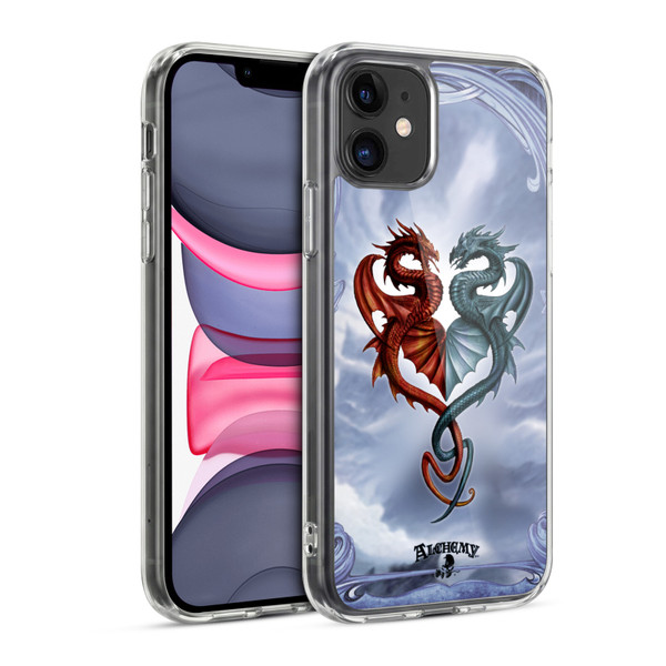 Alchemy Gothic Dragon Draconic Tryst Soft Gel Case for Apple iPhone 11