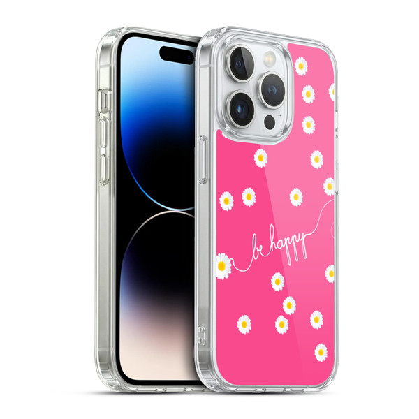 Monika Strigel Happy Daisy Hotpink Soft Gel Case for Apple iPhone 13 Pro & MagSafe