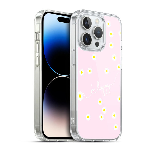 Monika Strigel Happy Daisy Softpink Soft Gel Case for Apple iPhone 13 Pro & MagSafe