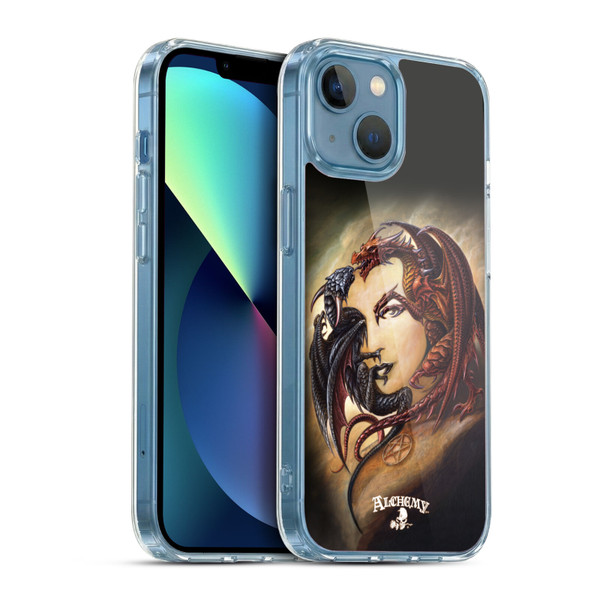 Alchemy Gothic Dragon Morgan Theomachia Soft Gel Case for Apple iPhone 13 Mini & MagSafe