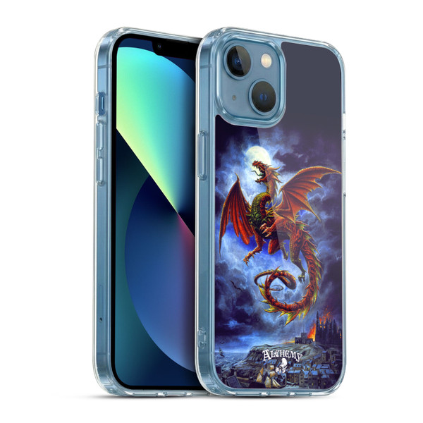 Alchemy Gothic Dragon Whitby Wyrm Soft Gel Case for Apple iPhone 13 Mini & MagSafe