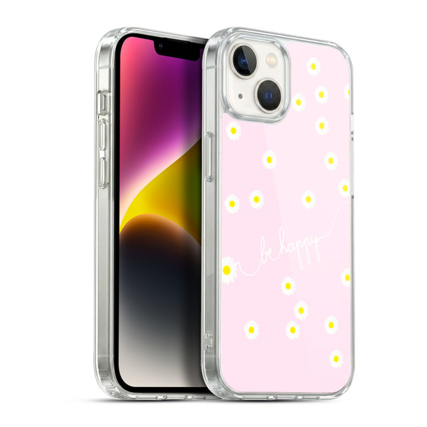 Monika Strigel Happy Daisy Softpink Soft Gel Case for Apple iPhone 14 Plus & MagSafe