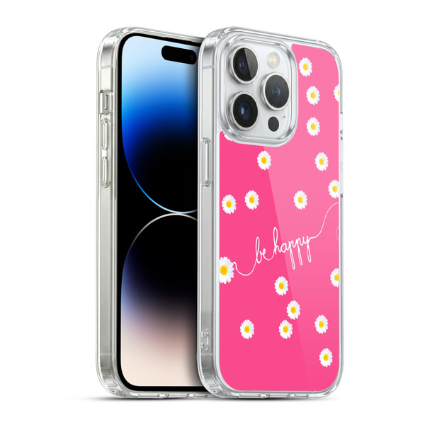 Monika Strigel Happy Daisy Hotpink Soft Gel Case for Apple iPhone 14 Pro & MagSafe