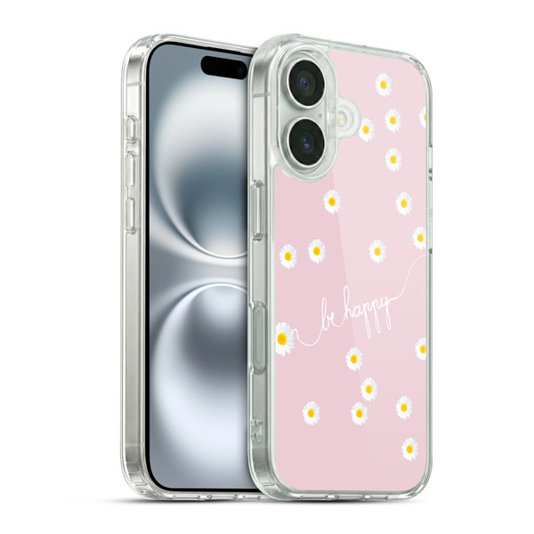 Monika Strigel Happy Daisy Blush Soft Gel Case for Apple iPhone 16 & MagSafe