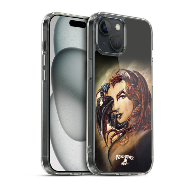 Alchemy Gothic Dragon Morgan Theomachia Soft Gel Case for Apple iPhone 15 & MagSafe