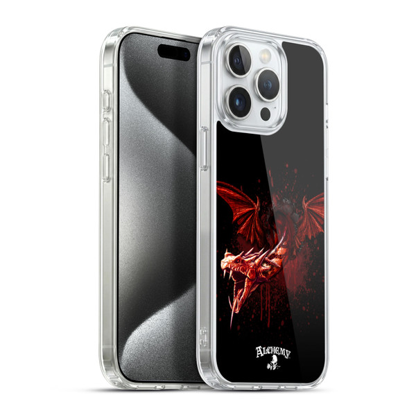 Alchemy Gothic Dragon Devils Travails Soft Gel Case for Apple iPhone 15 Pro Max & MagSafe