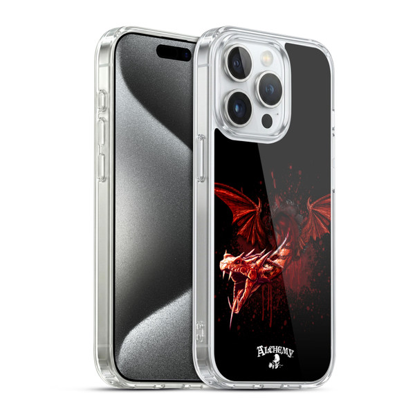 Alchemy Gothic Dragon Devils Travails Soft Gel Case for Apple iPhone 15 Pro & MagSafe