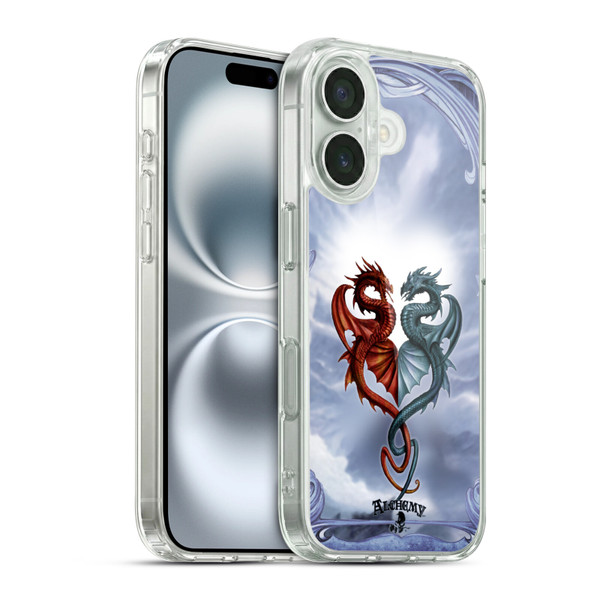 Alchemy Gothic Dragon Draconic Tryst Soft Gel Case for Apple iPhone 16 & MagSafe