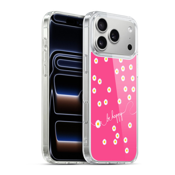 Monika Strigel Happy Daisy Hotpink Soft Gel Case for Apple iPhone 17 Pro Max