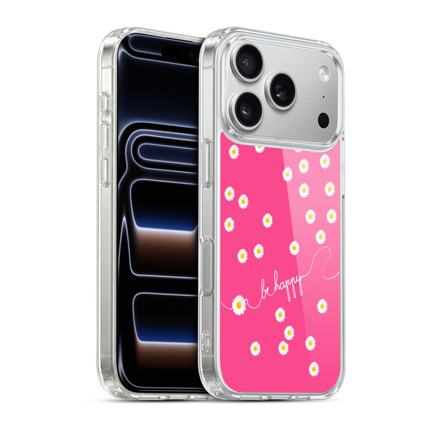 Monika Strigel Happy Daisy Hotpink Soft Gel Case for Apple iPhone 17 Pro