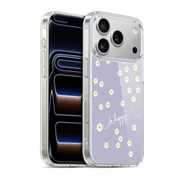 Monika Strigel Happy Daisy Lavender Soft Gel Case for Apple iPhone 17 Pro