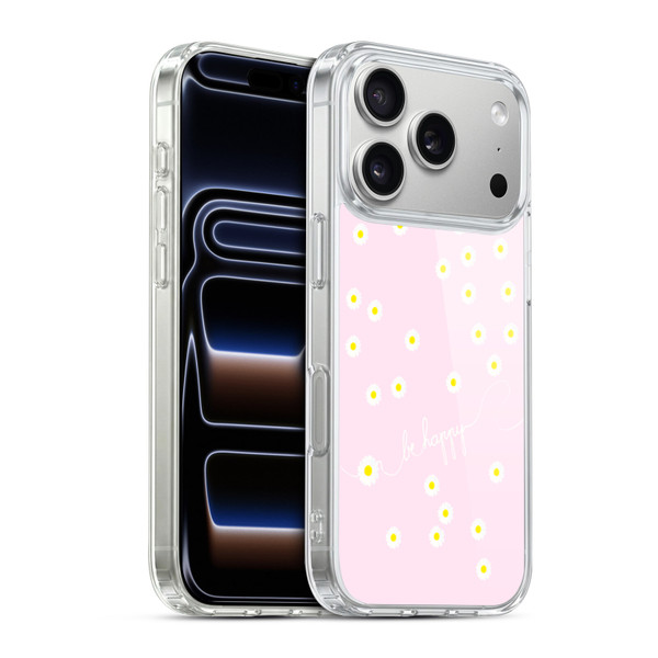 Monika Strigel Happy Daisy Softpink Soft Gel Case for Apple iPhone 17 Pro