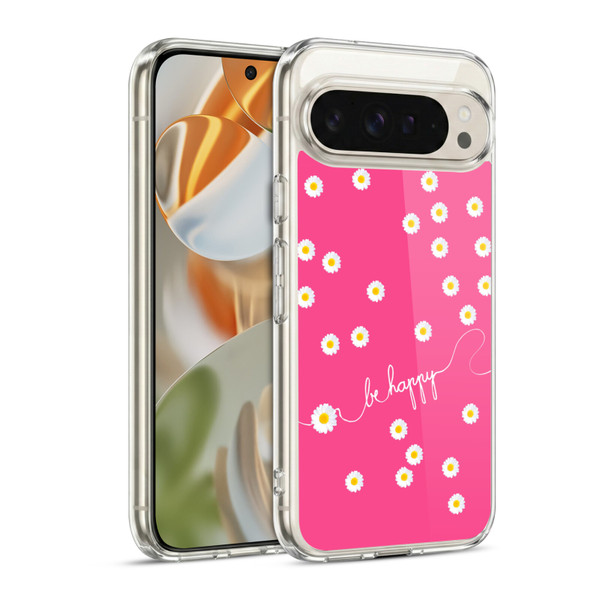 Monika Strigel Happy Daisy Hotpink Soft Gel Case for Google Pixel 9 / Pixel 9 Pro