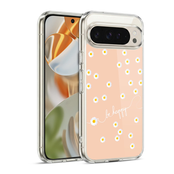 Monika Strigel Happy Daisy Peach Soft Gel Case for Google Pixel 9 / Pixel 9 Pro
