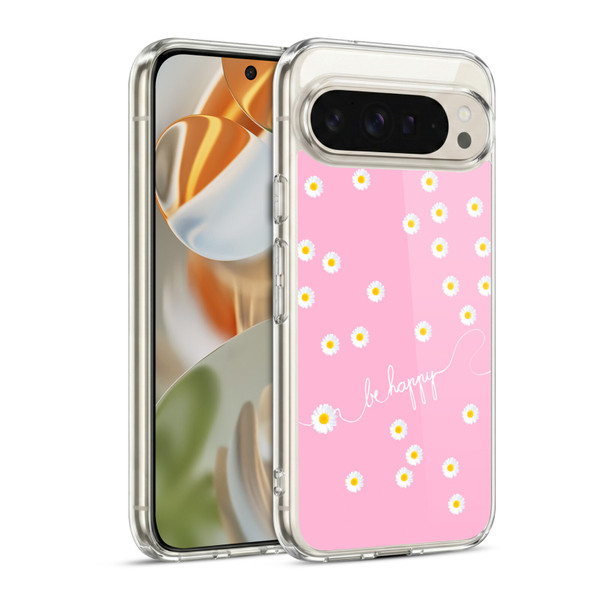 Monika Strigel Happy Daisy Pink Soft Gel Case for Google Pixel 9 / Pixel 9 Pro
