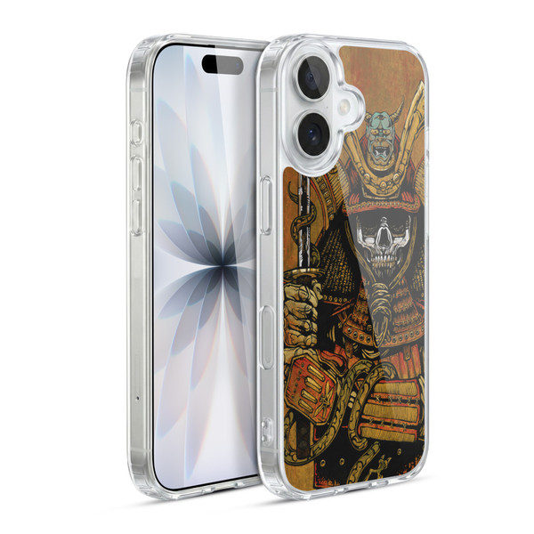 David Lozeau Colourful Grunge Samurai Soft Gel Case for Apple iPhone 17