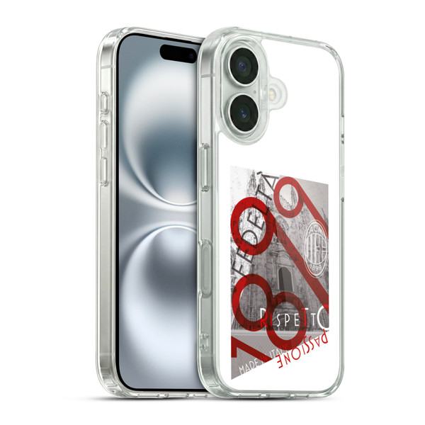 AC Milan Adults Passion Soft Gel Case for Apple iPhone 16 & MagSafe