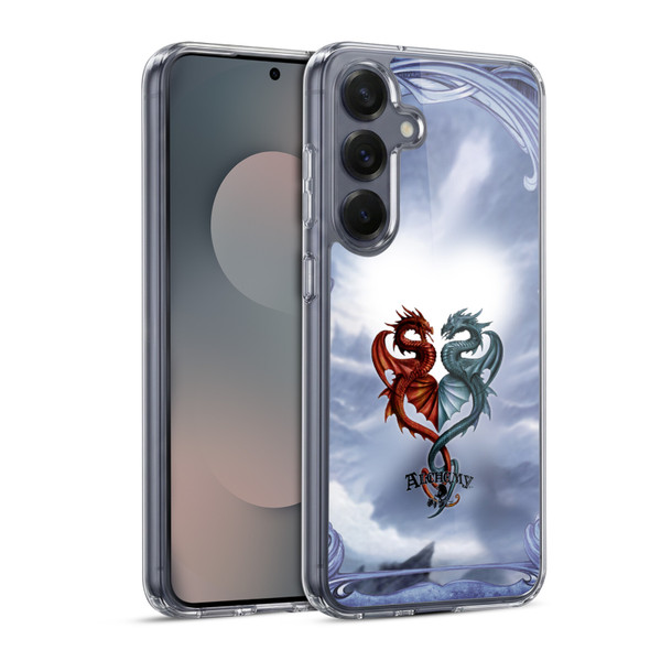 Alchemy Gothic Dragon Draconic Tryst Soft Gel Case for Samsung Galaxy S25 & MagSafe