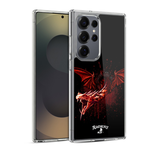 Alchemy Gothic Dragon Devils Travails Soft Gel Case for Samsung Galaxy S25 Ultra & MagSafe