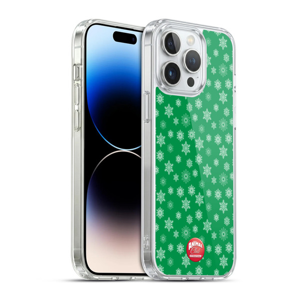 Animal Club International Patterns Snowflakes Soft Gel Case for Apple iPhone 14 Pro Max & MagSafe