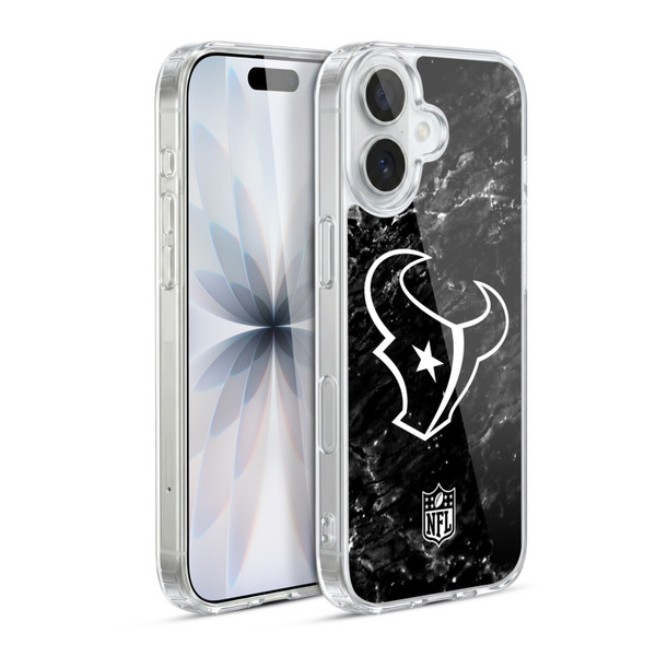 NFL Houston Texans Artwork Marble Soft Gel Case for Apple iPhone 17