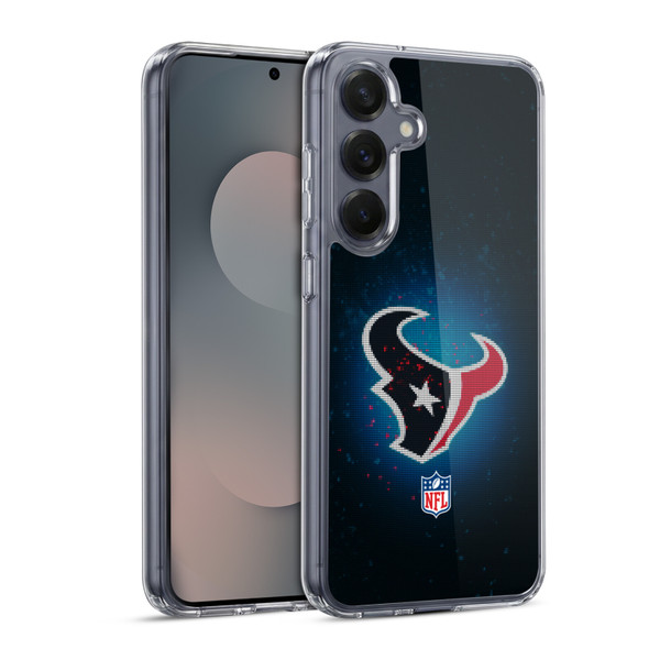 NFL Houston Texans Artwork LED Soft Gel Case for Samsung Galaxy S25 & MagSafe