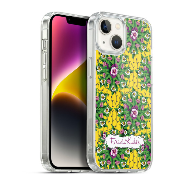 Frida Kahlo Purple Florals Mandala Soft Gel Case for Apple iPhone 14