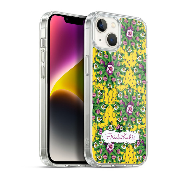 Frida Kahlo Purple Florals Mandala Soft Gel Case for Apple iPhone 14 Plus & MagSafe