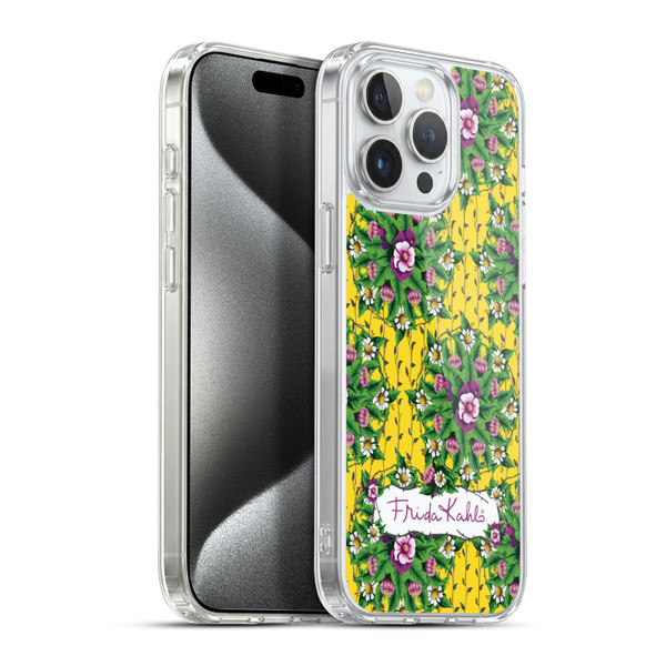 Frida Kahlo Purple Florals Mandala Soft Gel Case for Apple iPhone 15 Pro Max & MagSafe