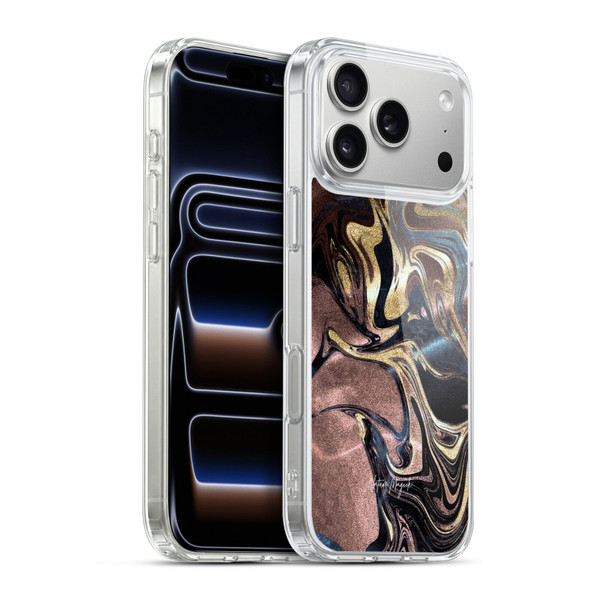 Nature Magick Luxe Gold Marble Metallic Gold Soft Gel Case for Apple iPhone 17 Pro Max