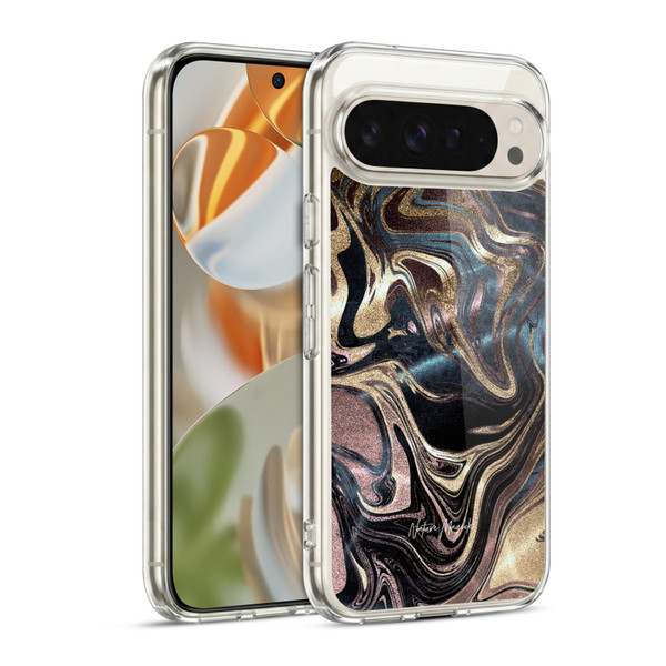 Nature Magick Luxe Gold Marble Metallic Copper Soft Gel Case for Google Pixel 9 / Pixel 9 Pro