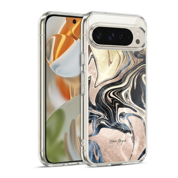 Nature Magick Luxe Gold Marble Metallic Cream Soft Gel Case for Google Pixel 9 / Pixel 9 Pro