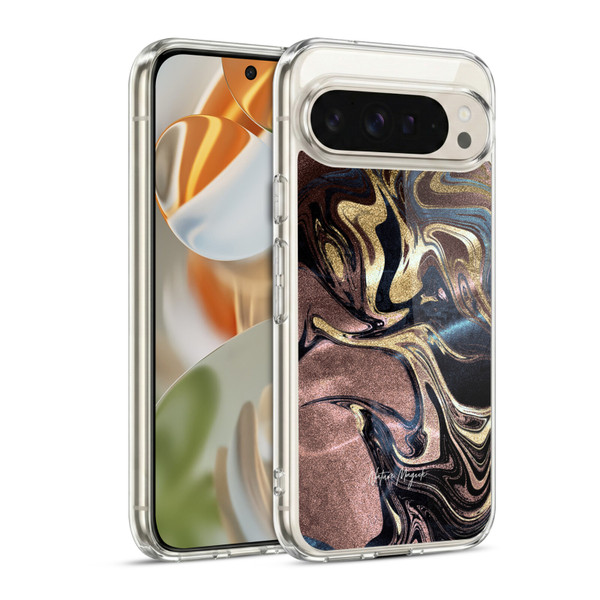 Nature Magick Luxe Gold Marble Metallic Gold Soft Gel Case for Google Pixel 9 / Pixel 9 Pro