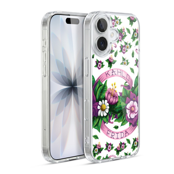 Frida Kahlo Purple Florals Ribbon Soft Gel Case for Apple iPhone 17